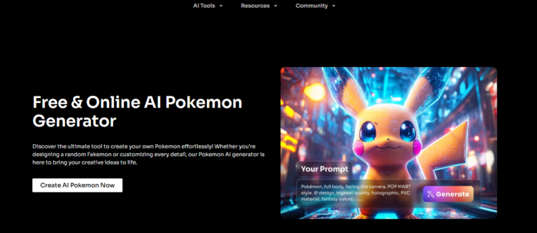 PicLumen Pokémon Generator: Where AI Meets Creativity